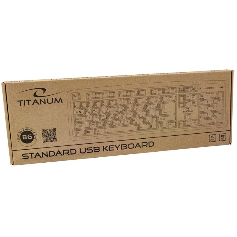 Klawiatura przewodowa Titanum TK101BG BULGARIAN USB czarna… | PartsPC.pl
