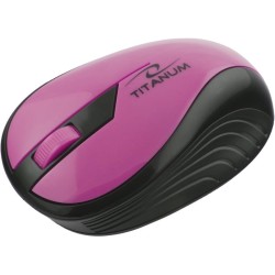 Mysz bezprzewodowa Titanum RAINBOW TM114P optyczna różowa | PartsPC.pl