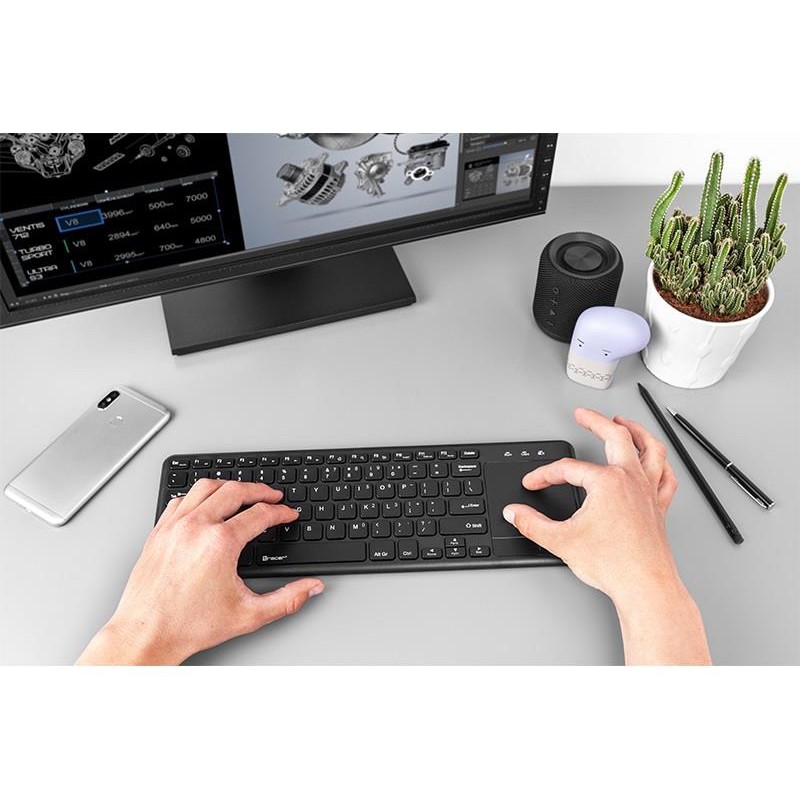 Klawiatura bezprzewodowa Tracer Smart RF 2,4 GHz Touchpad | PartsPC.pl
