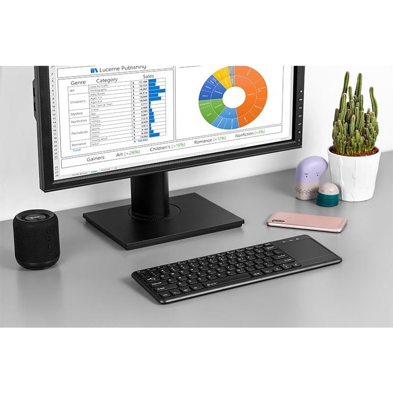 Klawiatura bezprzewodowa Tracer Smart RF 2,4 GHz Touchpad | PartsPC.pl