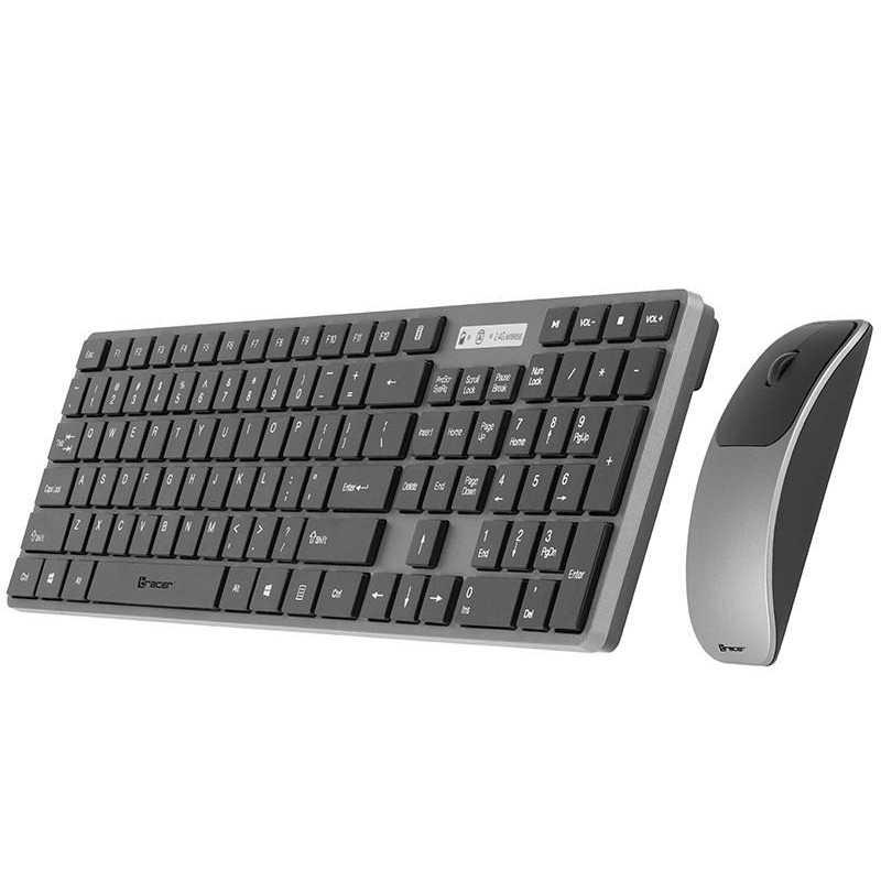 Zestaw bezprzewodowy klawiatura + mysz Tracer Set RF Nano | PartsPC.pl