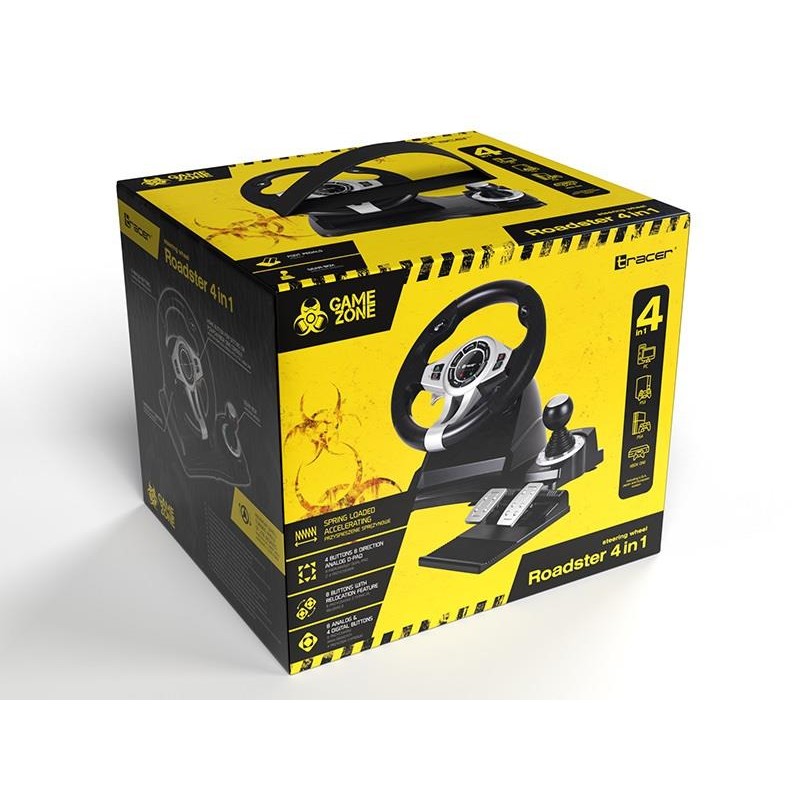 Kierownica Tracer Roadster 4 in 1 PC/PS3/PS4/XBOX ONE | PartsPC.pl