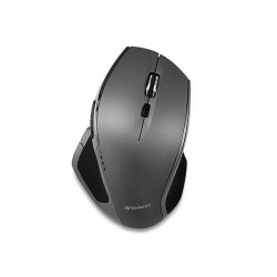 Mysz bezprzewodowa Verbatim Deluxe 1600 DPI czarno-szara | PartsPC.pl