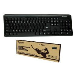 Klawiatura przewodowa VAKOSS TK-103PK USB czarna | PartsPC.pl