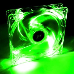 Wentylator systemowy Akyga AW-12A-BG 12cm LED zielony Molex… | PartsPC.pl