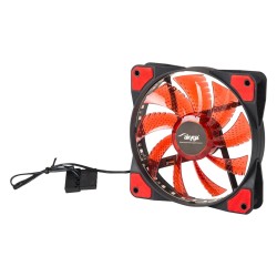 Wentylator systemowy Akyga AW-12E-BR 120mm 33 LED czerwony M… | PartsPC.pl