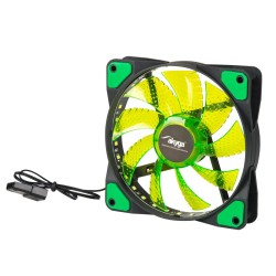 Wentylator systemowy Akyga AW-12E-BG 120mm 33 LED zielony Mo… | PartsPC.pl