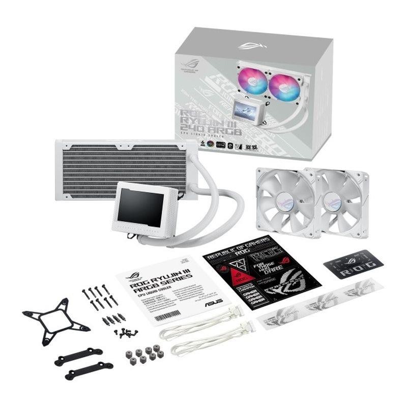 Chłodzenie wodne Asus ROG RYUJIN III 240 ARGB WHT 2x120mm | PartsPC.pl