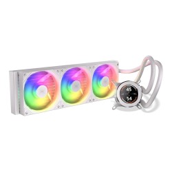 Chłodzenie wodne KRUX HydroGlance 360 ARGB LCD White (KRXE00… | PartsPC.pl