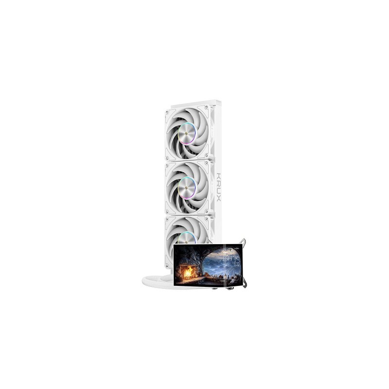 Chłodzenie wodne KRUX HydroArc 360 White ARGB LCD (KRXE011) … | PartsPC.pl
