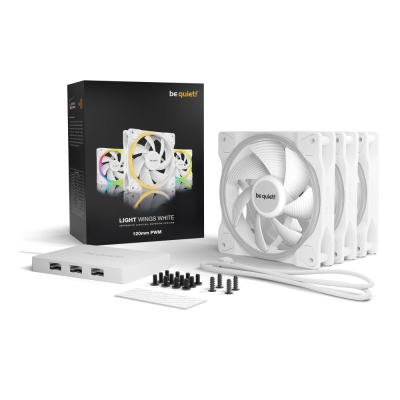 Wentylator be quiet! Light Wings White 120mm PWM Triple Pack… | PartsPC.pl