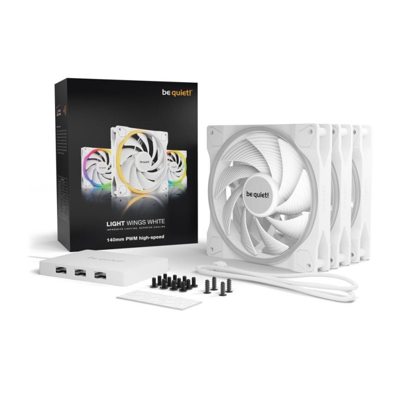 Wentylator be quiet! Light Wings White 140mm PWM high-speed … | PartsPC.pl