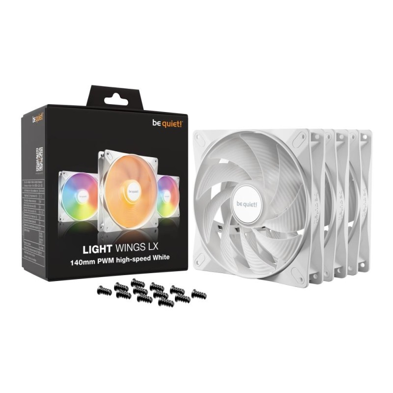 Wentylator be quiet! Light Wings LX 140mm PWM high-speed Whi… | PartsPC.pl