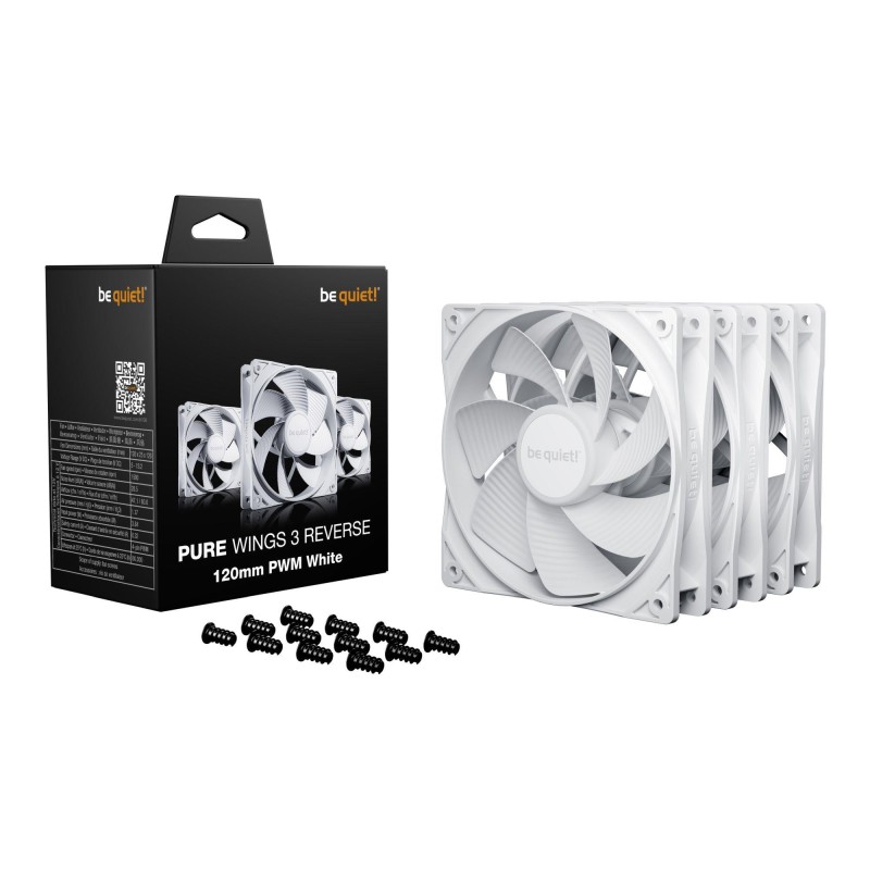 Wentylator be quiet! Pure Wings 3 120mm PWM Reverse White Tr… | PartsPC.pl