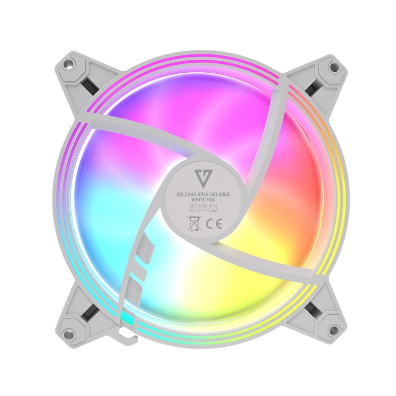 Wentylator Modecom Volcano APEX 140 ARGB FAN biały | PartsPC.pl