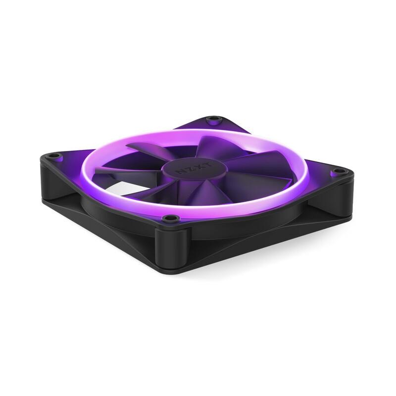 Wentylator NZXT F120 RGB PWM czarny | PartsPC.pl