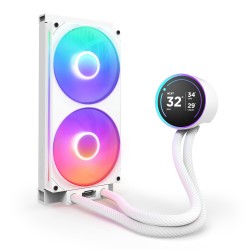 Chłodzenie wodne NZXT Kraken Elite 280 RGB V2 LCD białe | PartsPC.pl
