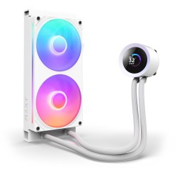 Chłodzenie wodne NZXT Kraken Plus 240 RGB LCD białe | PartsPC.pl