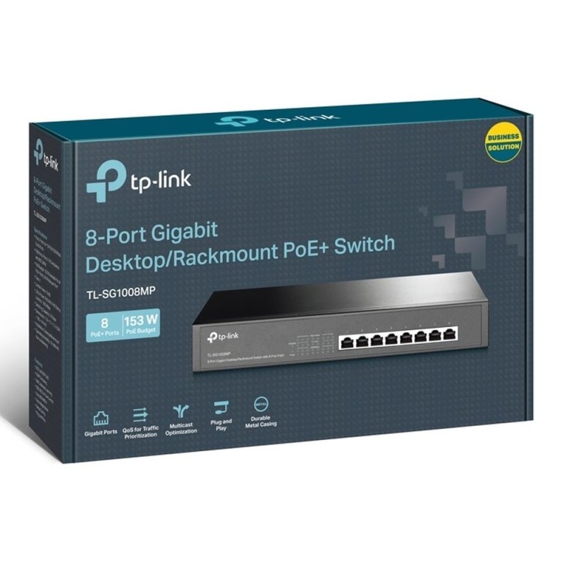 Switch niezarządzalny TP-Link TL-SG1008MP V4 8x100/1000 8xPoE+