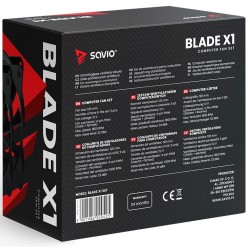 Wentylator SAVIO BLADE 3 x 120mm 4-pin PWM | PartsPC.pl