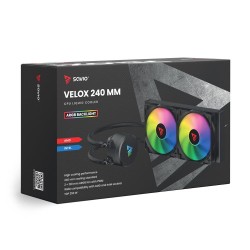 Chłodzenie wodne SAVIO VELOX 240mm CPU ARGB | PartsPC.pl