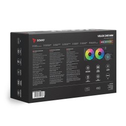 Chłodzenie wodne SAVIO VELOX 240mm CPU ARGB | PartsPC.pl