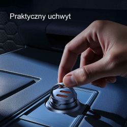 Orico Ładowarka samochodowa, 2 × USB-C, 30W | PartsPC.pl