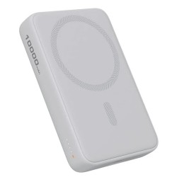 PB-MS04 White Qi2 MagSafe PowerBank 10000mAh 20W PD | PartsPC.pl