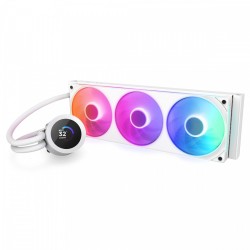 Chłodzenie wodne Kraken plus 360 RGB LCD białe | PartsPC.pl