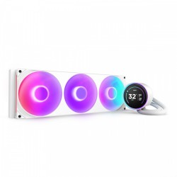 Chłodzenie wodne Kraken elite 420 RGB LCD białe | PartsPC.pl