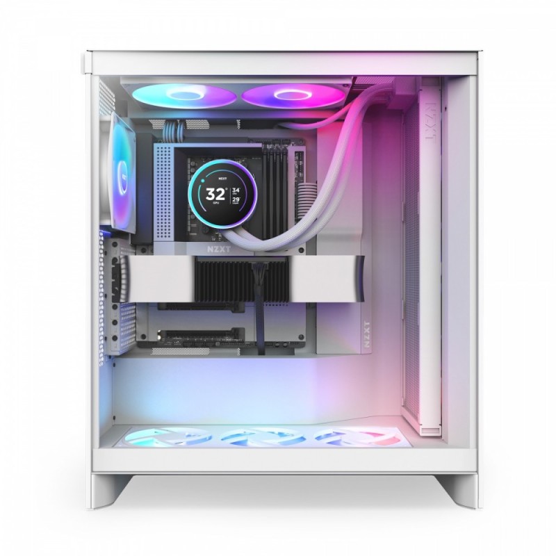Chłodzenie wodne Kraken elite 420 RGB LCD białe | PartsPC.pl