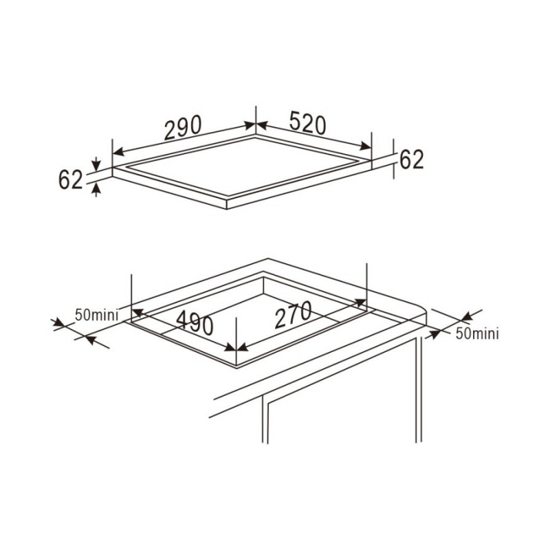 Płyta indukcyjna MPM-30-IM-12/N 30cm | PartsPC.pl