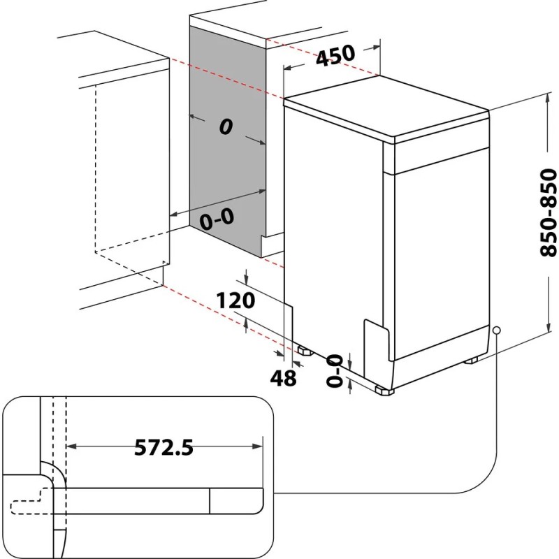 Zmywarka WSFO3T223PCX | PartsPC.pl