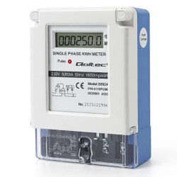 Jednofazowy miernik zużycia energii | 230V | 5(60)A | LCD | PartsPC.pl