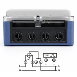 Jednofazowy miernik zużycia energii | 230V | 5(60)A | LCD | PartsPC.pl