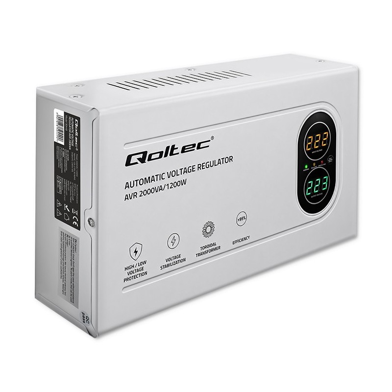 Stabilizator napięcia AVR 2000VA | 1200W | Toroidalny transf… | PartsPC.pl