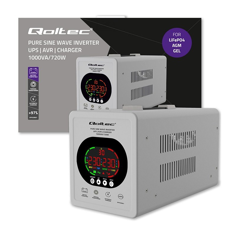 Zasilacz awaryjny UPS Pure Sine Wave | 1000VA/720W | Przetwo… | PartsPC.pl