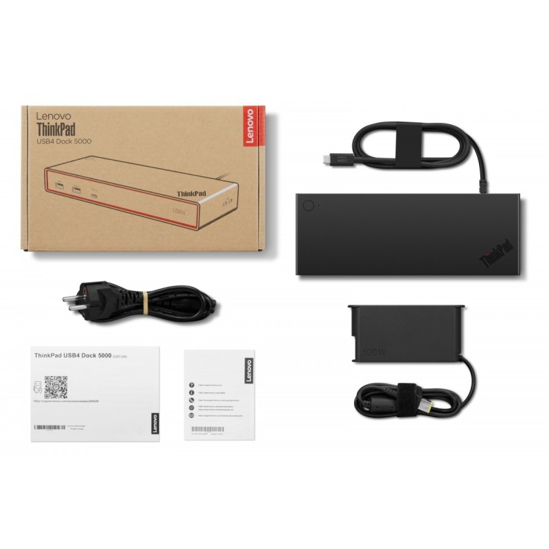 Stacja dokująca ThinkPad USB4 Smart Dock 5000 40BF0100EU | PartsPC.pl