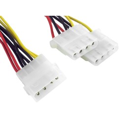 Kabel rozdzielacz zasilania 1xMOLEX/2xMOLEX | PartsPC.pl