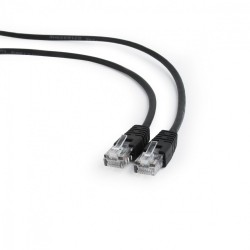 Patch cord kat.5e osłonka zalewana 2M czarny | PartsPC.pl