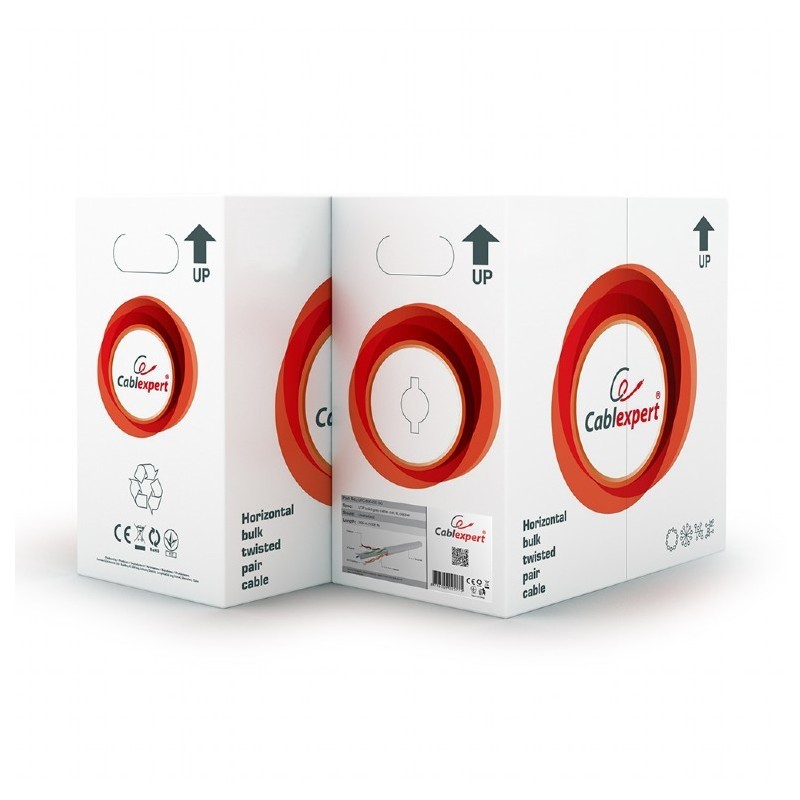 Kabel UTP KAT 6 drut AWG24 305m szary | PartsPC.pl