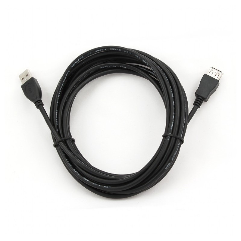Przedłużacz USB 2.0 typu AM-AF 4.5m czarny | PartsPC.pl