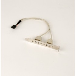 Gniazdo USB X2 na śledziu | PartsPC.pl
