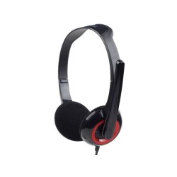 Słuchawki z mikrofonem MHS-002 Czarne | PartsPC.pl