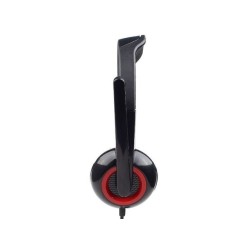 Słuchawki z mikrofonem MHS-002 Czarne | PartsPC.pl