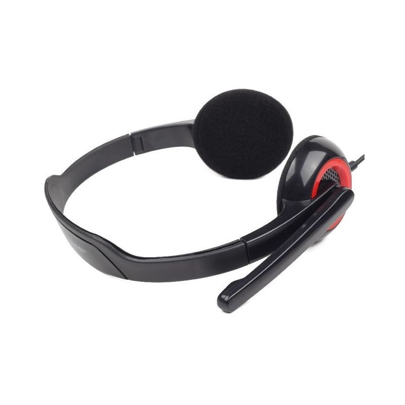 Słuchawki z mikrofonem MHS-002 Czarne | PartsPC.pl