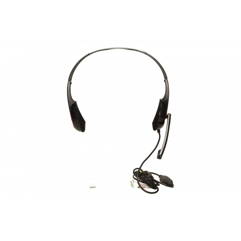 Słuchawki z mikrofonem MHS-002 Czarne | PartsPC.pl