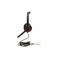Słuchawki z mikrofonem MHS-002 Czarne | PartsPC.pl