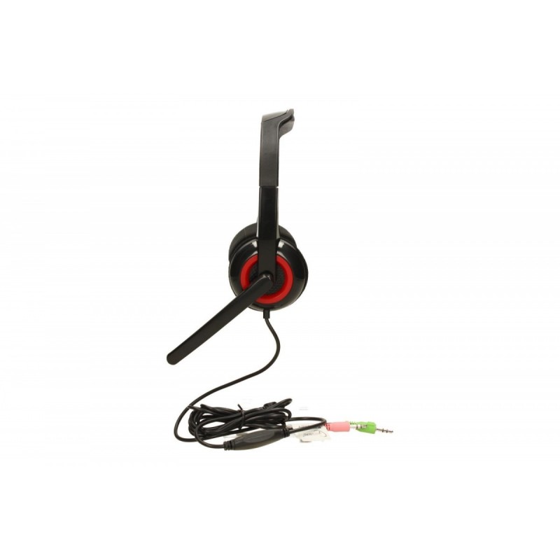 Słuchawki z mikrofonem MHS-002 Czarne | PartsPC.pl