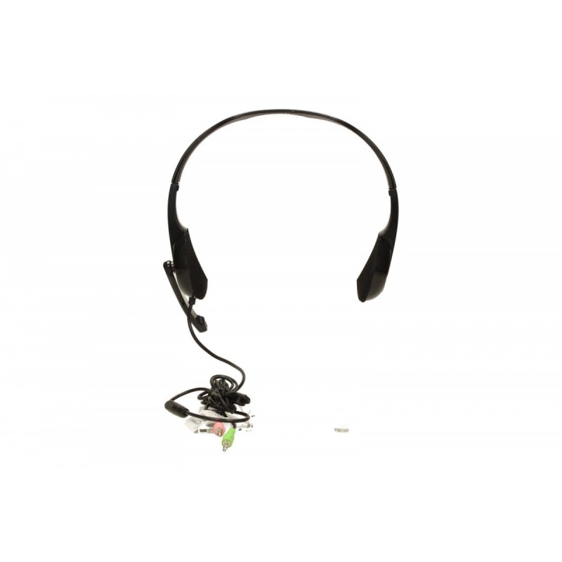 Słuchawki z mikrofonem MHS-002 Czarne | PartsPC.pl